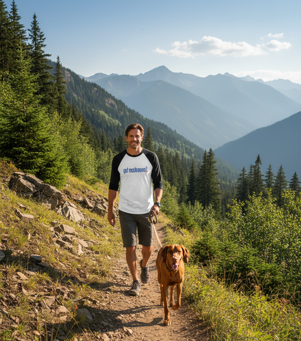 3/4 Sleeve Reglan Shirt | Got Mushroom? | Natural Medicine Apparel