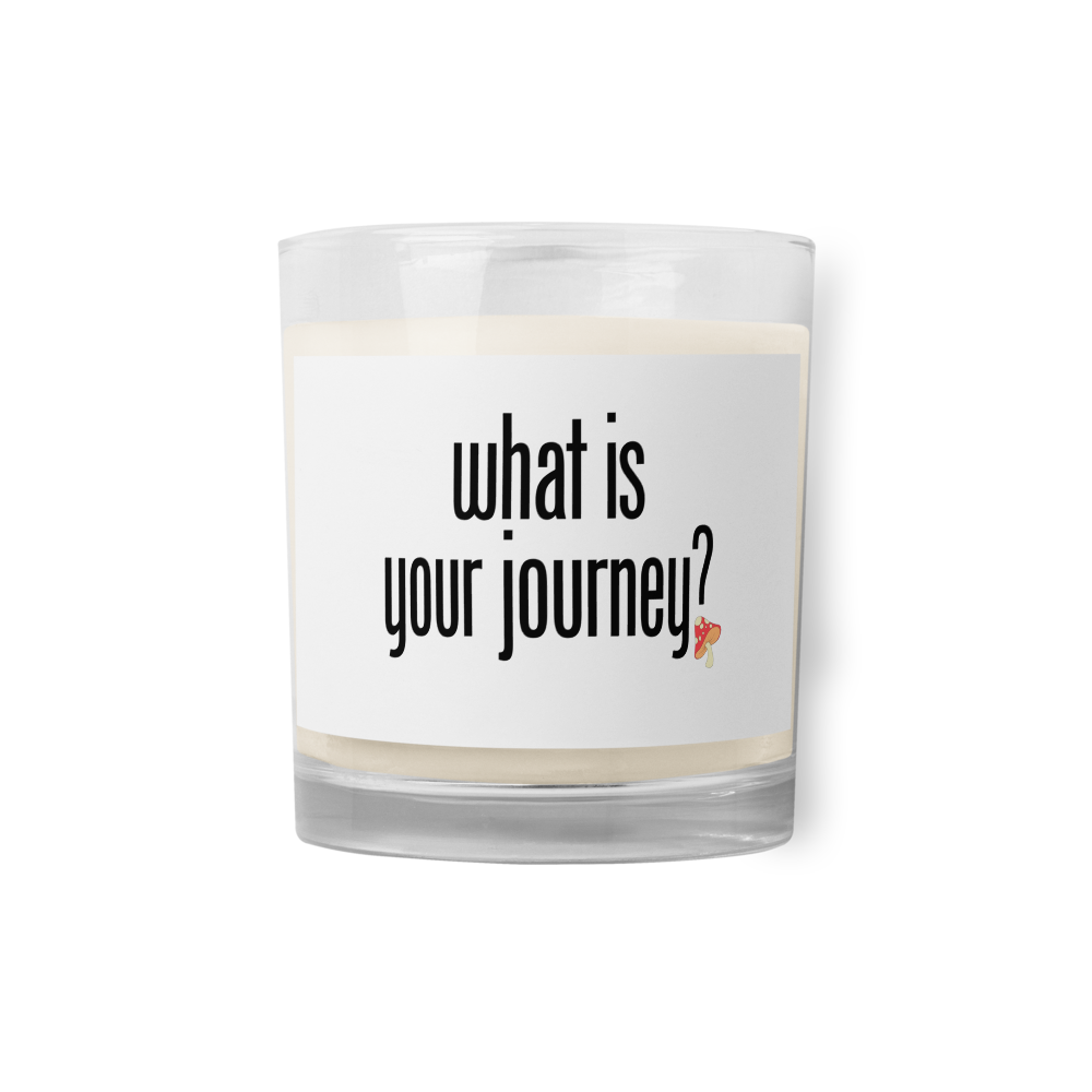 Glass jar soy wax candle