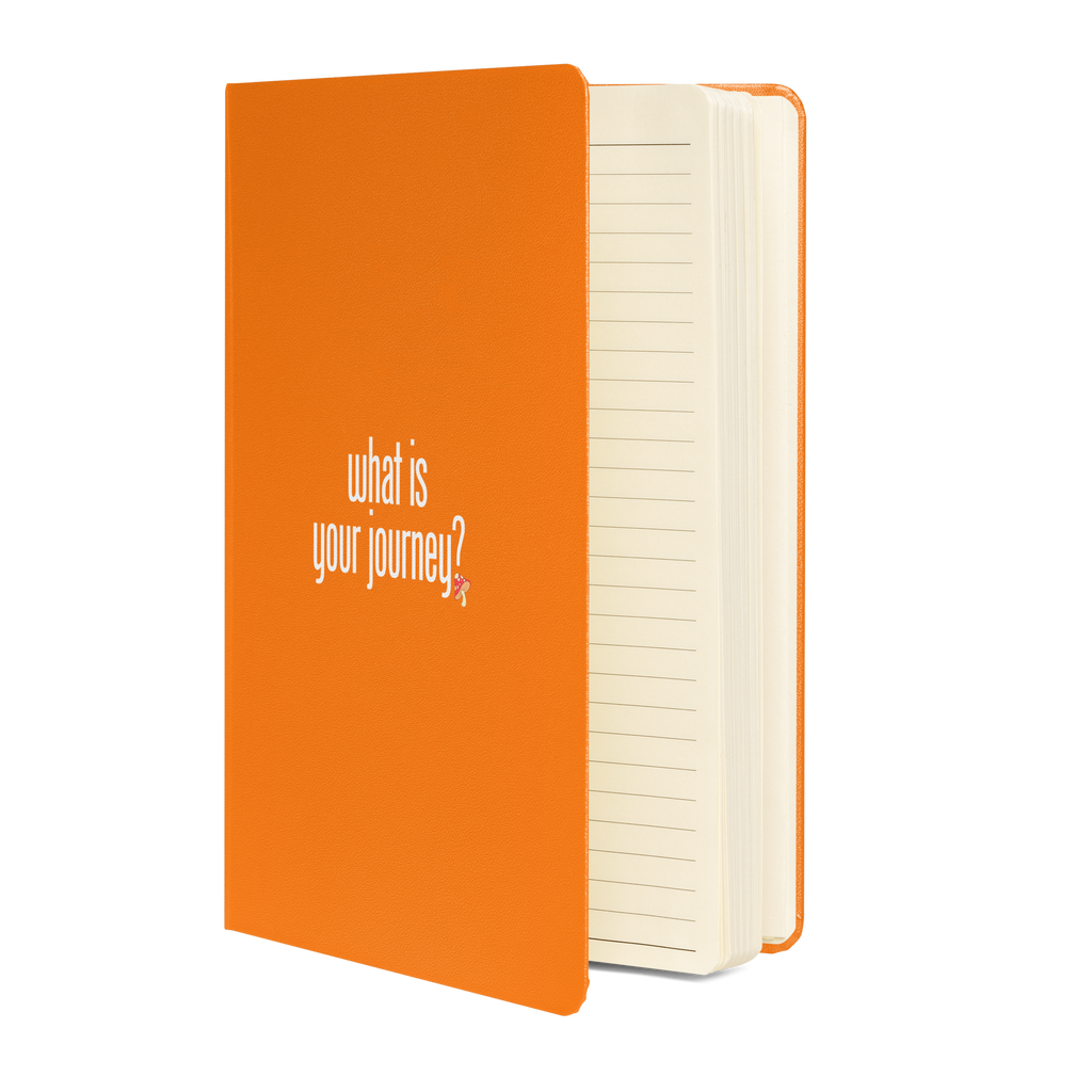 Hardcover journal matte | What is your journey?